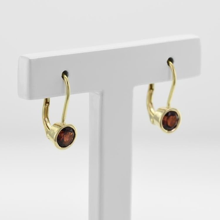  Zlaté náušnice s granáty 50080