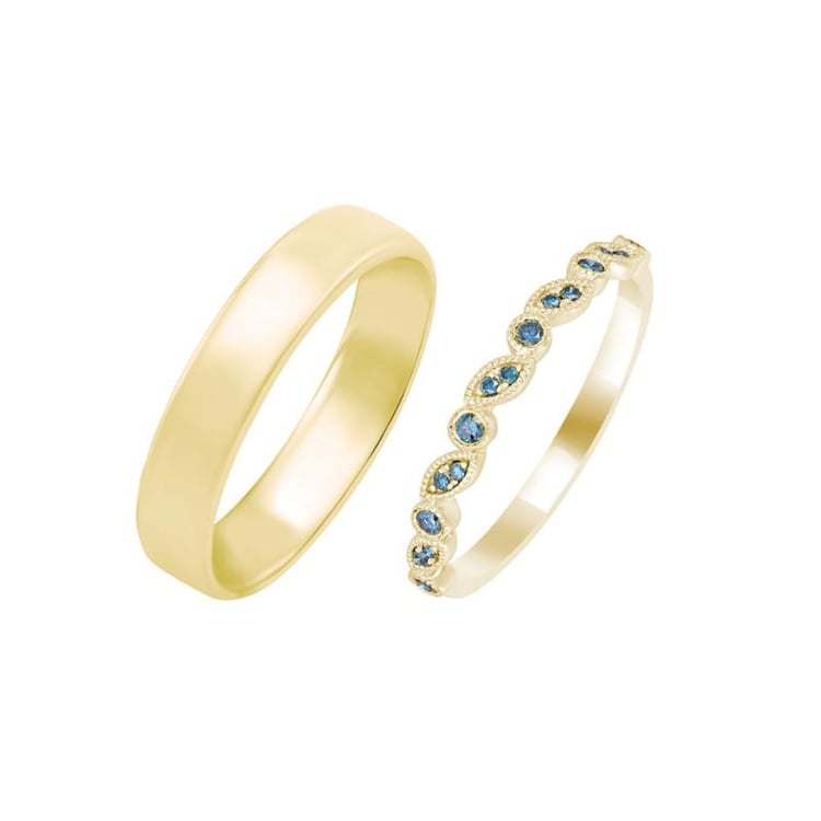 Snubní prsteny ve vintage stylu a pánský komfortní 38320