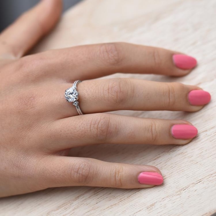 Zlatý prsten s diamanty 48158