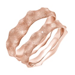 Snubní prsteny s výstupky ze zlata s diamanty Spikes