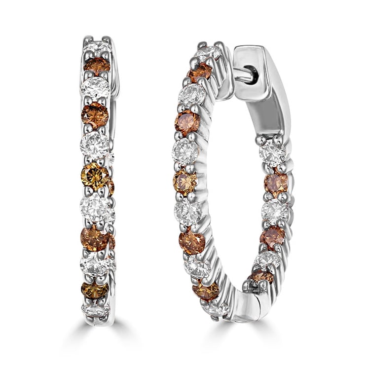 Diamantové náušnice z bílého zlata 77799