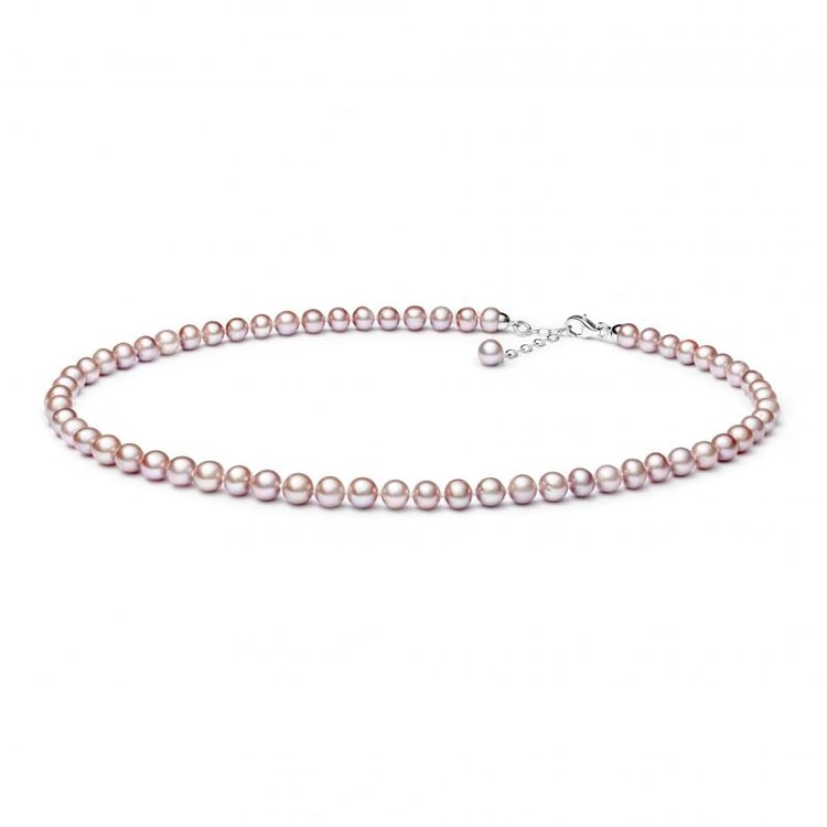 Stříbrný perlový náhrdelník