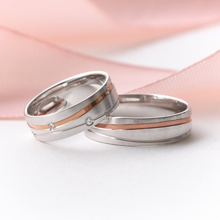 Snubní prsteny s diamanty 77794