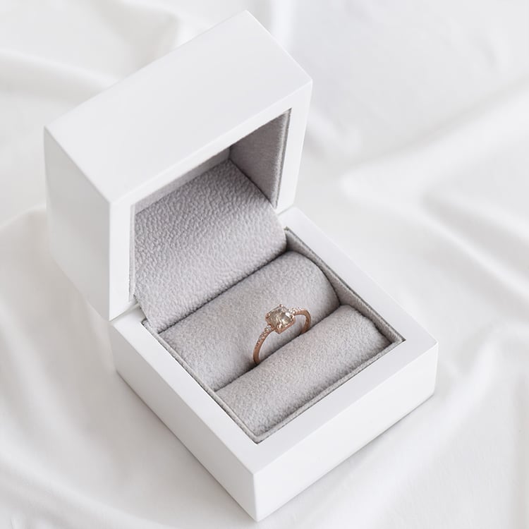 Prsten se salt and pepper diamantem 93859