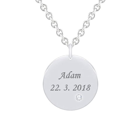 Náhrdelník s diamantem