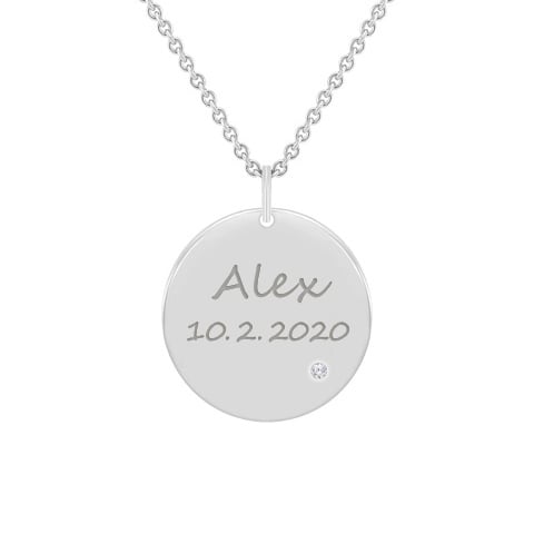 Náhrdelník s diamantem