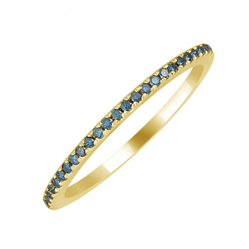 Eternity prsten ze zlata s modrými diamanty Oana