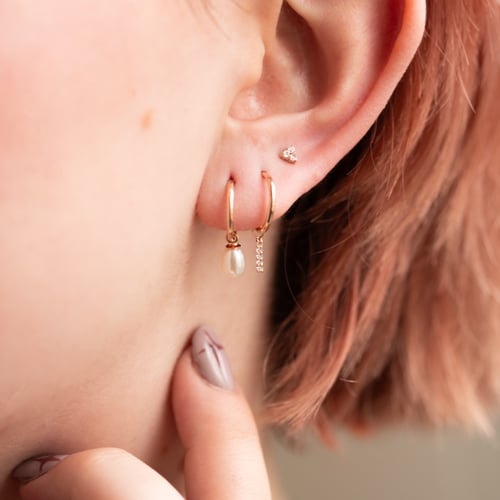 Piercing náušnice s lab-grown diamanty Masha