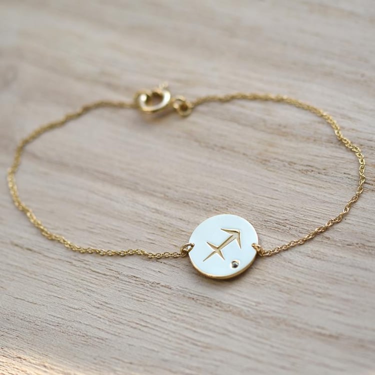 Zlatý náramek Střelec 51591