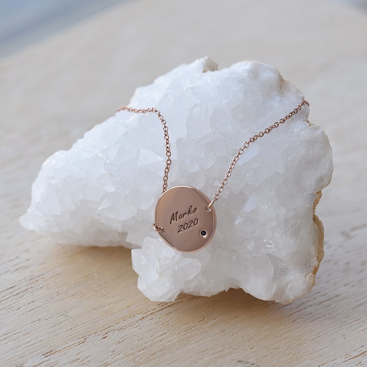 Náramek s černým diamantem 67035