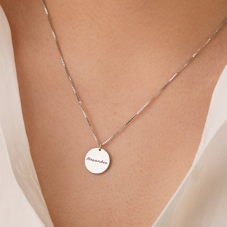 Zlatý přívěsek s oboustranným gravírem Leasy 156759