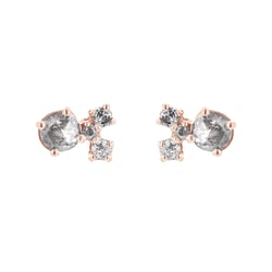 Cluster náušnice se salt and pepper diamanty Kerrie