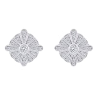 Stříbrné náušnice plné lab-grown diamantů Jodene