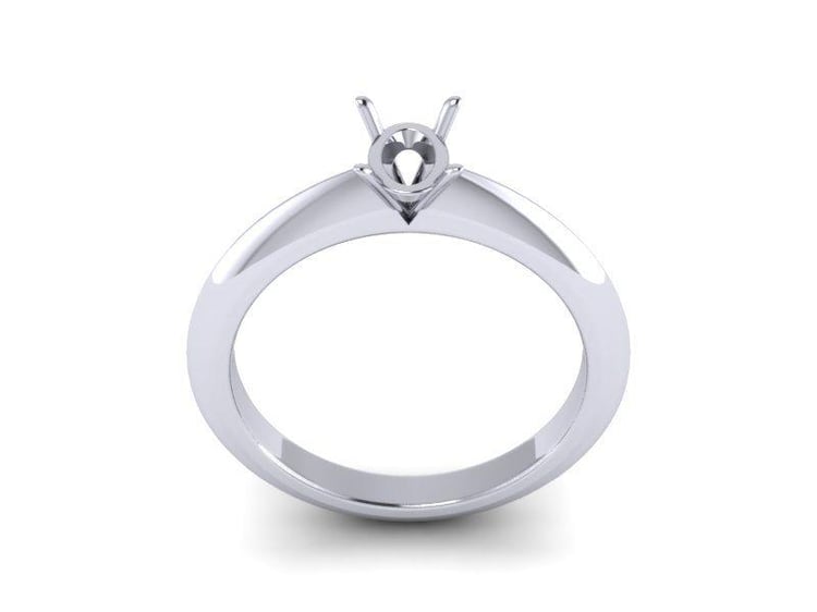 Zásnubní prsten s oválnym diamantem Geeti 6556