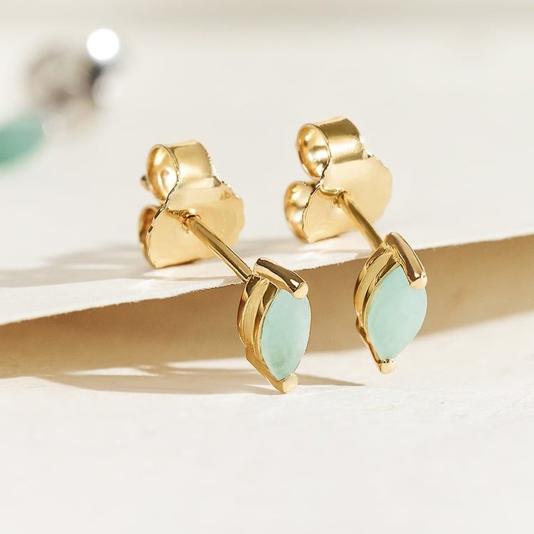 Minimalistické stříbrné náušnice se smaragdy 158411