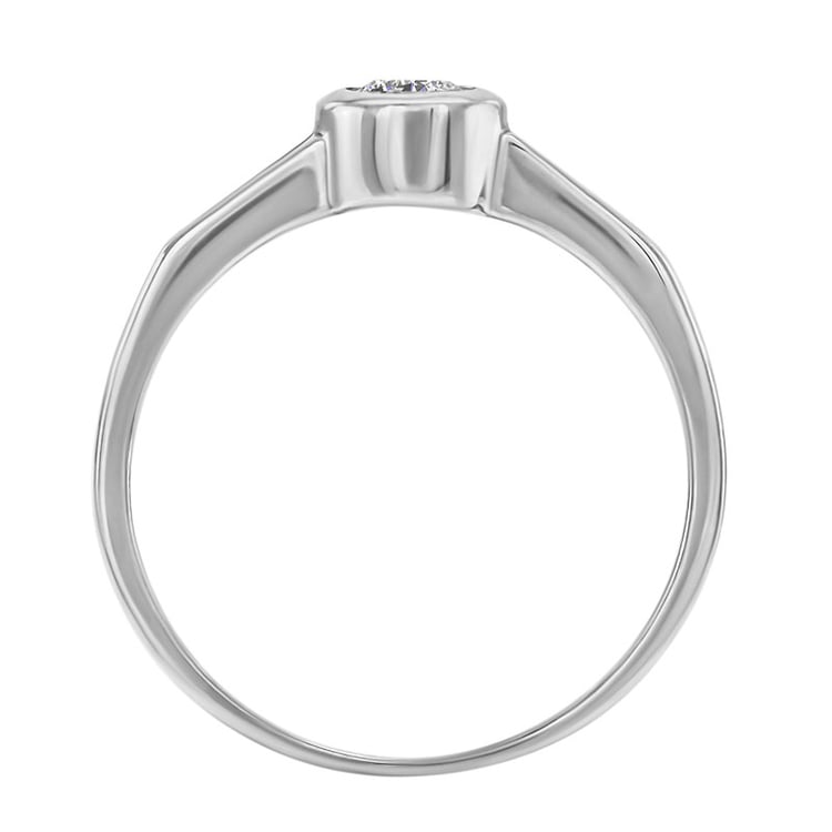 Zlatý zásnubní prsten s diamantem 30154