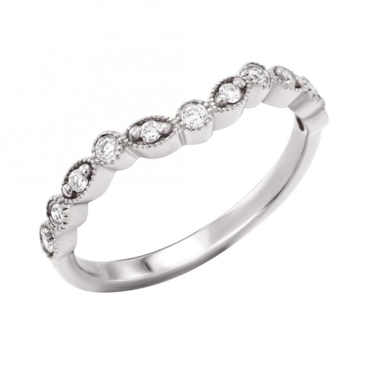 Prsten z bílého zlata 24456