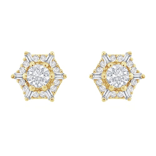 Zlatá sada šperků s lab-grown diamanty Kirstin
