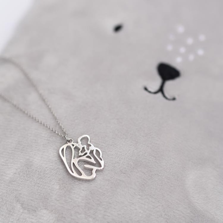 Náhrdelník matka a dítě ze zlata 46701