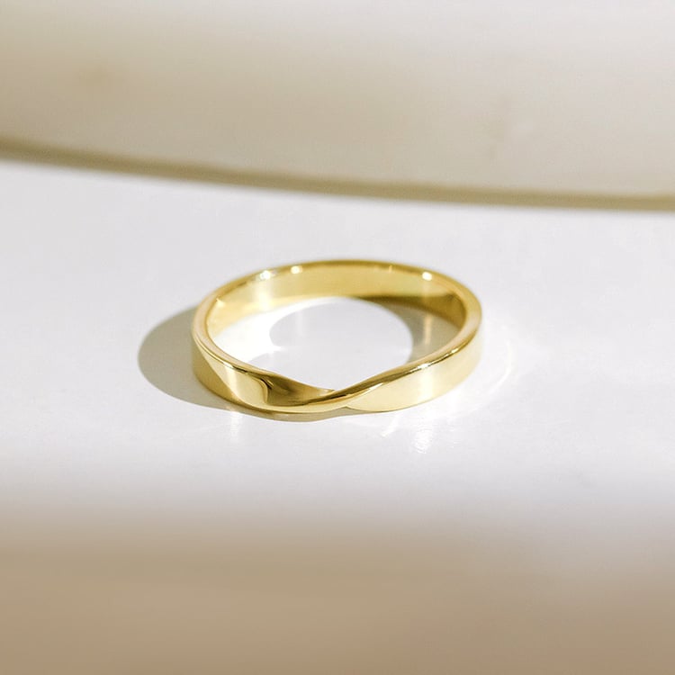 Zlaté propletené snubní prsteny s lab-grown diamanty Lasha 154444