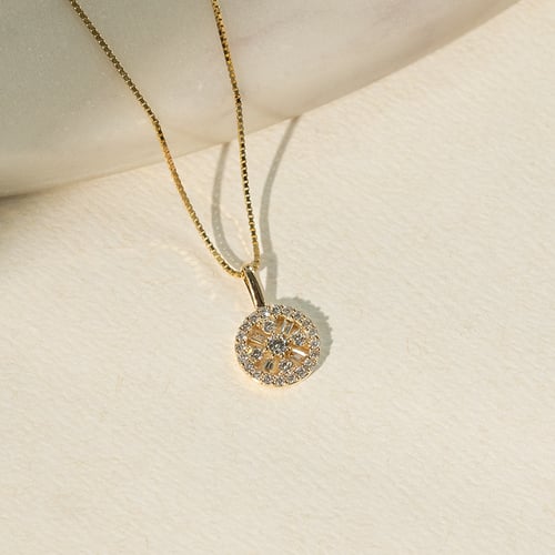Třpytivý přívěsek s lab-grown diamanty Collyn