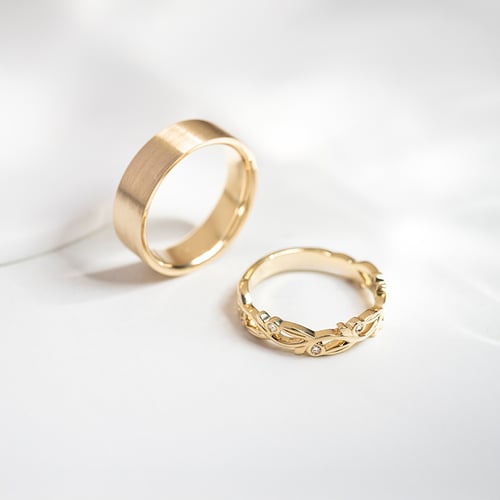 Jemný prsten ve tvaru lístečků s lab-grown diamanty Emery