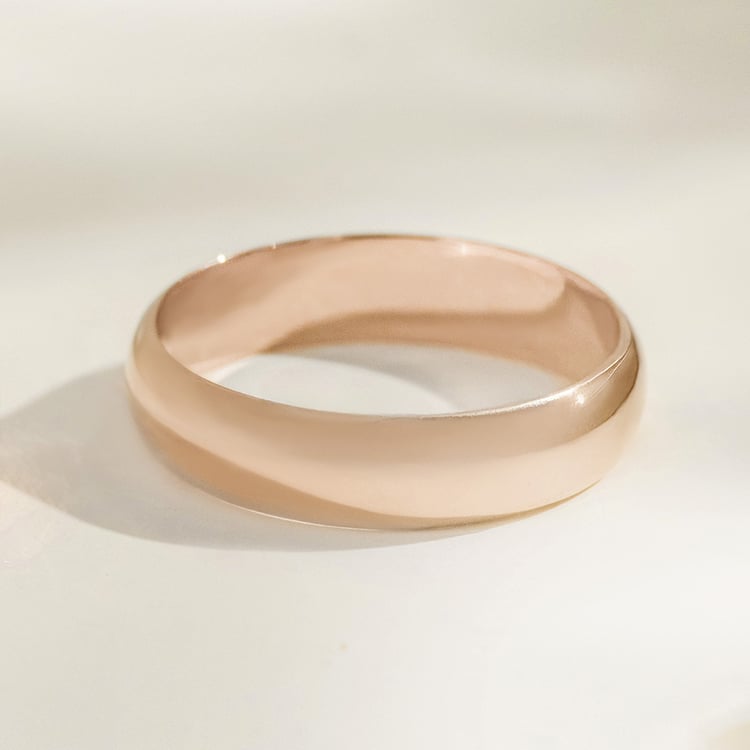 Půlkulaté snubní prsteny ze zlata v barvě hazelnut Ebie 163732