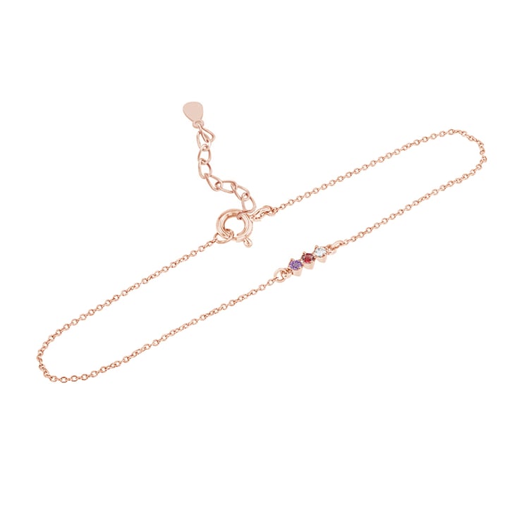 Stříbrný náramek s drahokamy dle vašeho výběru Joe 101788