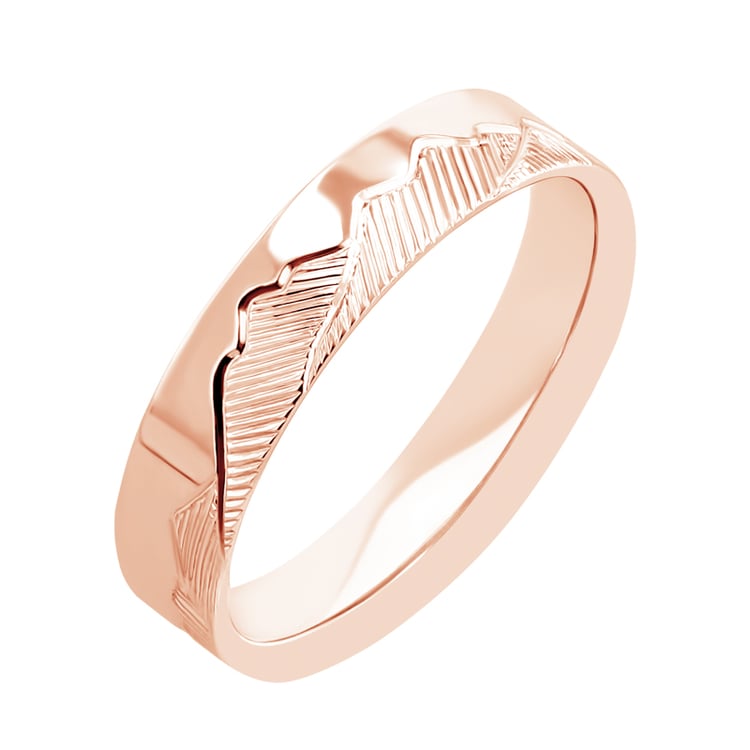 Snubní prsteny s ruční rytinou hor Safa 116395