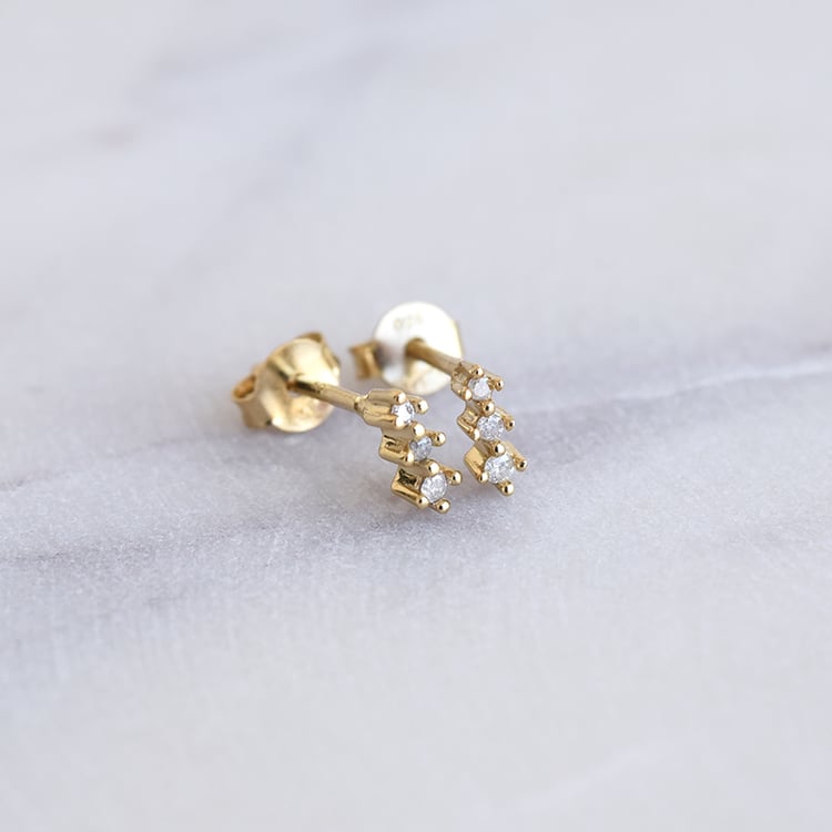 Drobné náušnice s diamanty Linus 121199