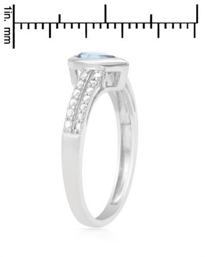 Prsten s diamantem a topazem 1066