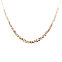 Luxusní zlatý náhrdelník s lab-grown diamanty Sofi