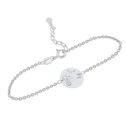 Stříbrný náramek Malý princ s liškou a gravírem