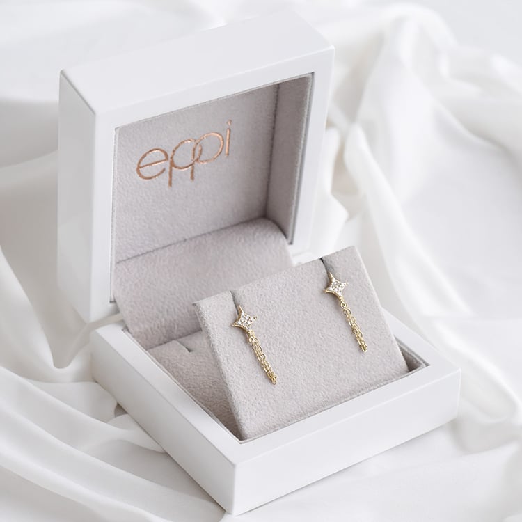 Diamantové náušnice 93352