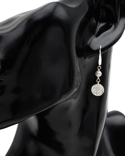 Stříbrné náušnice s perlami 1053