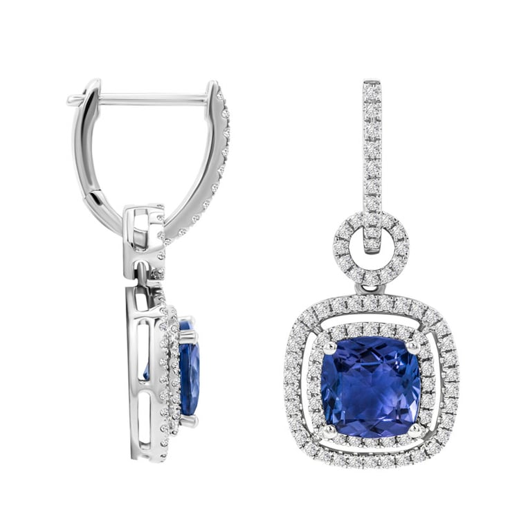 Tanzanitové náušnice 31062