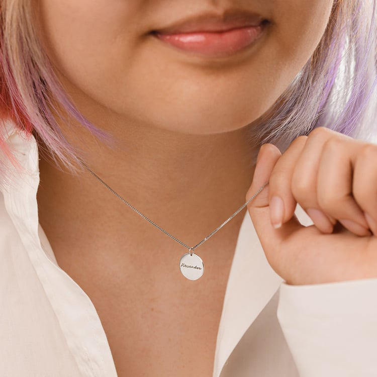 Stříbrný přívěsek s oboustranným gravírem Leasy 156754