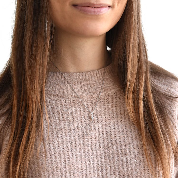 Zlatý náhrdelník s 0.22ct GIA certifikovaným diamantem 78311