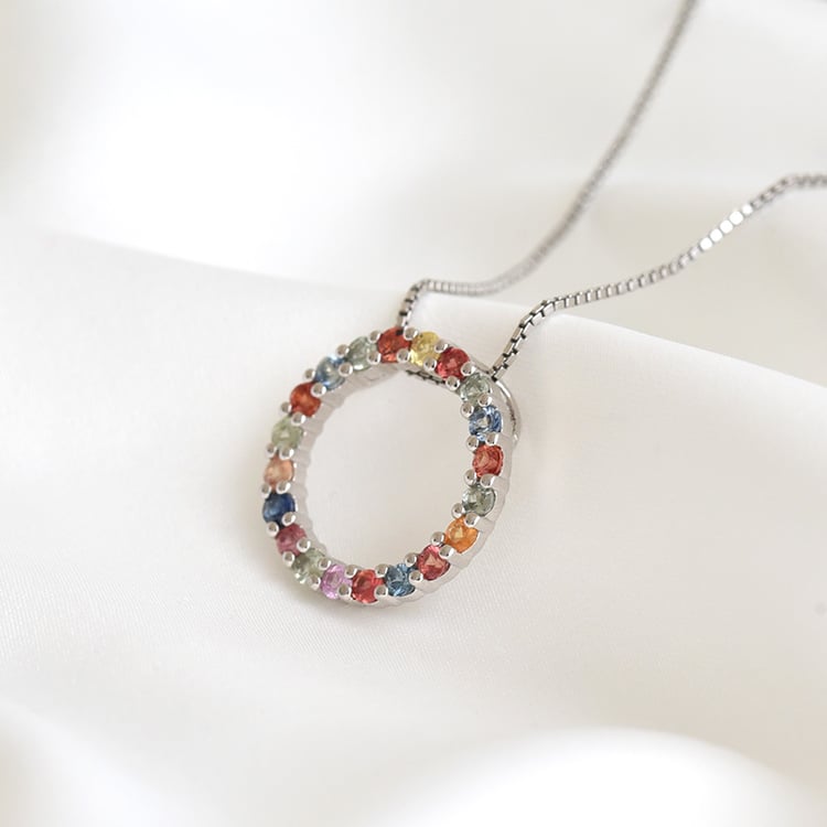 Přívěsek se safíry 79154