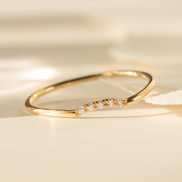 Stříbrný vykrojený prsten s lab-grown diamanty Cole 139009