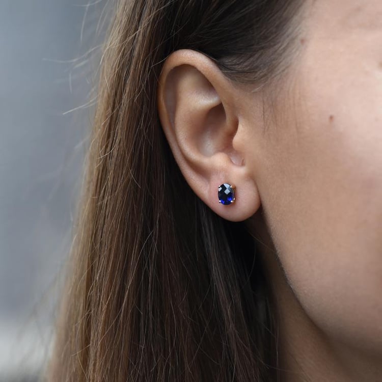 Safírové náušnice 14772