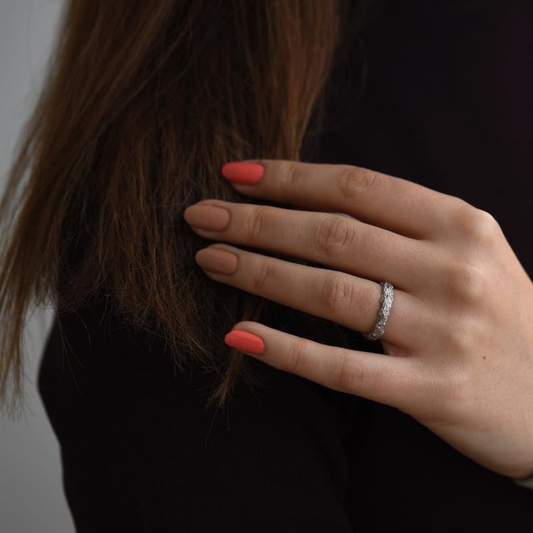 Zlaté snubní prsteny s nerovným povrchem Zoenna 52655