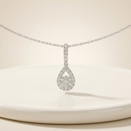 Romantický přívěsek s lab-grown diamanty Kai