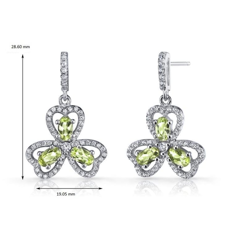 Náušnice s olivíny Kristie 8242