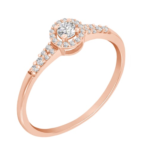 Halo prsten s diamanty Mourise