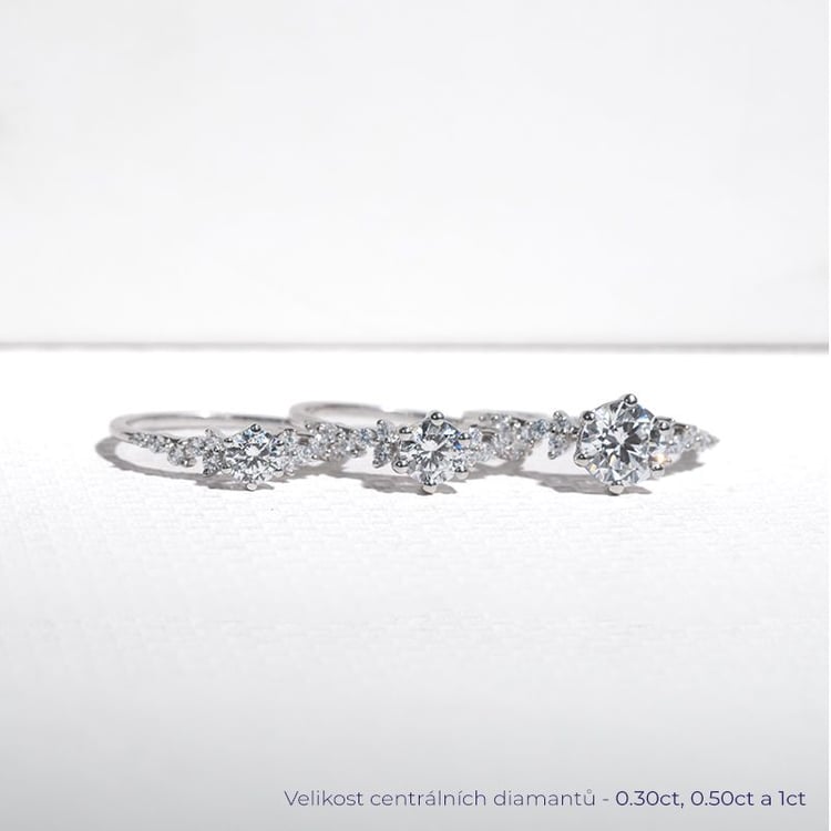 Zásnubní prsten s 0.46ct IGI certifikovaným lab-grown diamantem Carina 169165