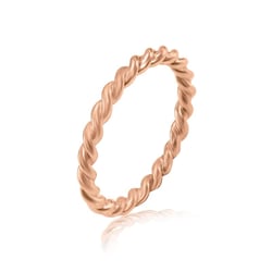 Minimalistický propletený prsten ze zlata Aase