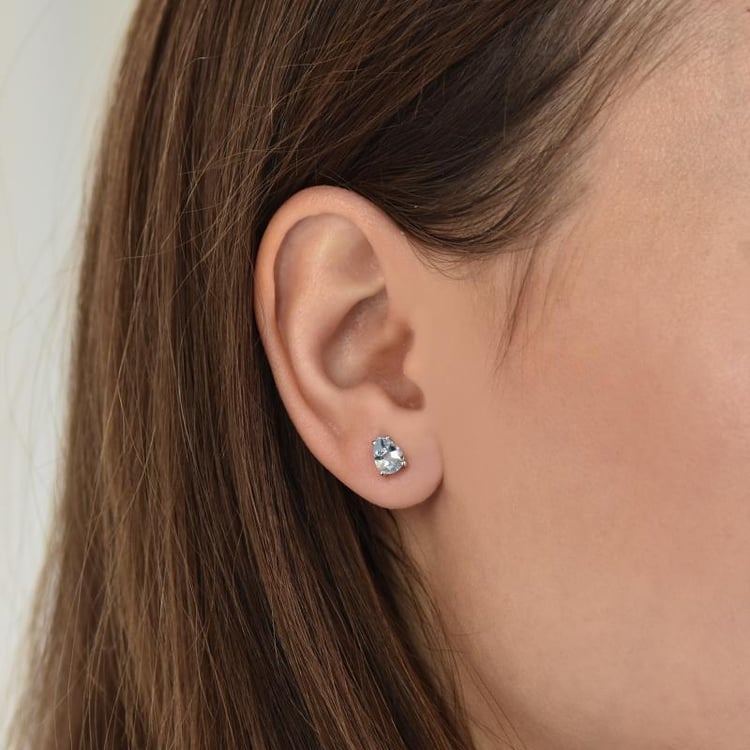 Náušnice s akvamarínem Elspie 7983