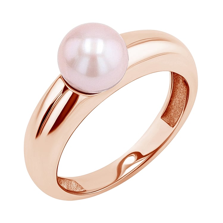 Zlatý prsten s perlou Racel 130695