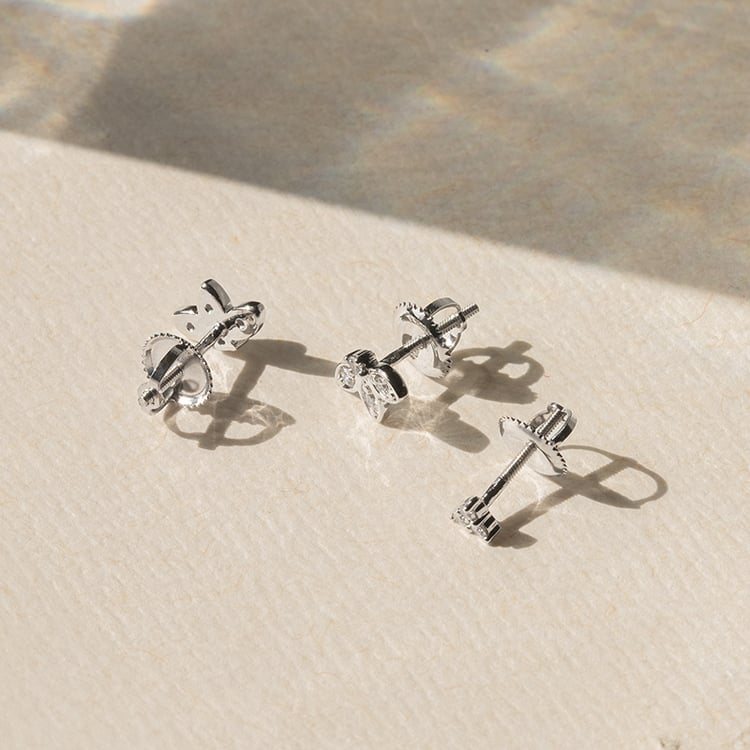 Piercing náušnice s lab-grown diamanty Masha 139061